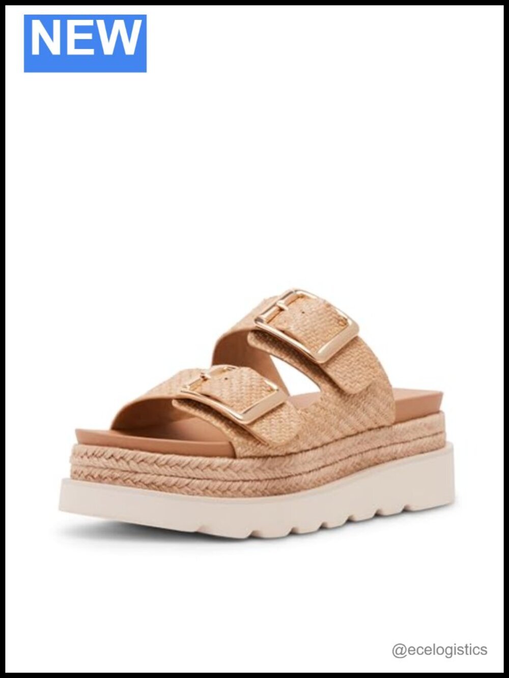Women's Platform Sandals, Espadrille Style, Cushioned Footbed, Adjustable Straps